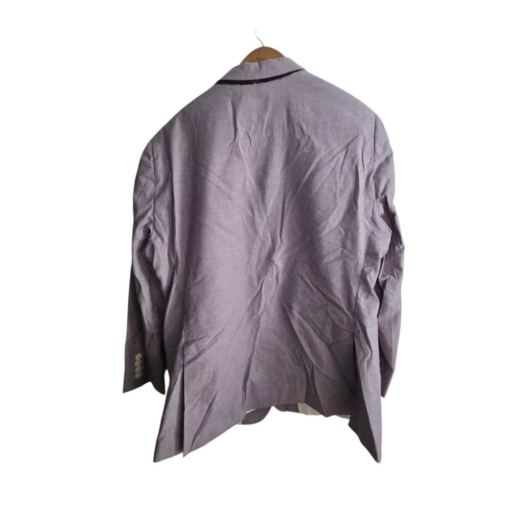 Tommy Hilfiger Mens Blazer Jacket Purple Pink Linen Blend 2-Button Sport Coat... - Picture 2 of 4